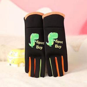 Gants imperméables pour enfants à doigts entiers, motif dessin animé, lumineux, pour sports de plein air, doublés polaire, chauds, pour cyclisme hivernal, coupe-vent, usage quotidien - Product Image 2