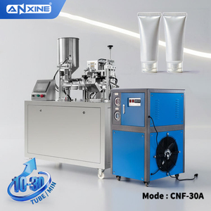 Machine de remplissage et de scellage de tubes semi-automatique pour gels plastiques laminés, nettoyant facial, gel d'<span class=keywords><strong>aloe</strong></span> <span class=keywords><strong>vera</strong></span>, gel capillaire - Product Image 1