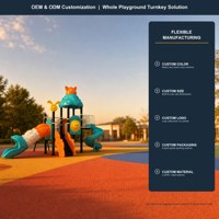 Équipement de terrain de jeux extérieur commercial de haute qualité, structure de toboggan en spirale, balançoire, escalier, en acier galvanisé pour enfants, OEM pour écoles