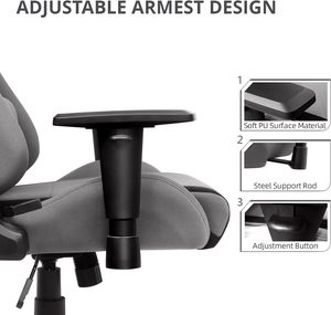 Chaise <span class=keywords><strong>de</strong></span> jeu confortable en tissu respirant <span class=keywords><strong>pour</strong></span> <span class=keywords><strong>adulte</strong></span>, avec accoudoirs 3D, livraison gratuite DDP, MOQ 1 pièce, prix abordable - Product Image 3