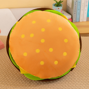 Coussins en peluche mignons en forme de nourriture : adorables frites, hamburgers, pizzas – jouets en peluche décoratifs pour la maison - Product Image 6