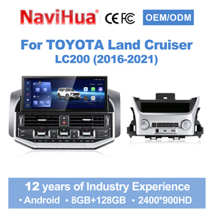 Radio para Auto Navihua con Nuevo Diseño de 12.3 Pulgadas, Android, GPS, DSP, Estéreo, Multimedia, Carplay para Toyota Land Cruiser LC200 2016-2021 - Product Image 5