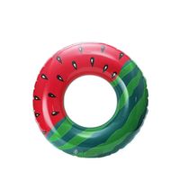 Waterhan Populaire Chaise Longue Flottante Gonflable en PVC pour Fête d'Été à la Piscine, Nouveauté Motif Pastèque, Bouée de Natation pour Enfant