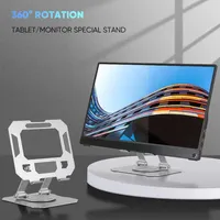 Support de support de moniteur portable pour tablette Support de téléphone portable de bureau Supports et supports réglables en métal pliable pour bureau