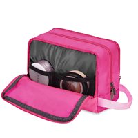 Pochette de maquillage personnalisée, résistante à l'eau, en nylon, sac de voyage léger, trousse de toilette pour femmes