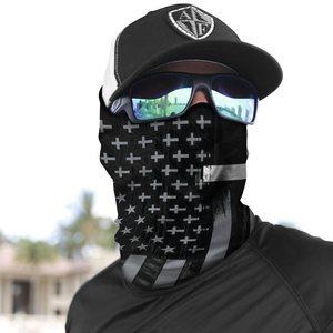 Maschera Facciale con Bandiera Americana Stampata, Bandana Tubolare Senza Cuciture Personalizzata, Protezione Solare Rinfrescante per Ciclismo e Feste - Product Image 1