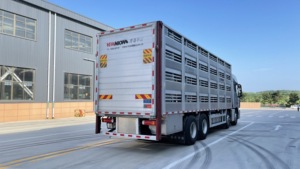 9.6m Bétail <span class=keywords><strong>Camion</strong></span> Porc Cheval Bovins Mouton Boîte De Livraison Taille Personnalisée Porc Transport - Product Image 5