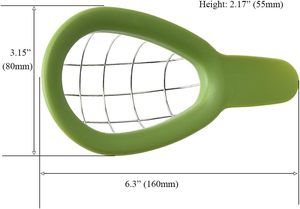 Wholesale Custom Home Gadgets pp Green Eco Manual Multifunction <b>Fruit</b> Slicer 3 in 1 Scoop Kitchen Cutter Avocado <b>Tool</b> - Product Image 2