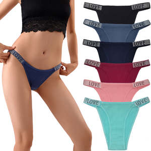 Mutandine da Donna in Cotone a Costine di Alta Qualità, Comode, con Ampia Apertura sul Gambaletto, per Uso Quotidiano, Taglie EU S M L XL XXL - Product Image 1