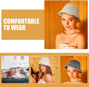 Gorro de Sauna Ecológico de Fieltro de Lana para Adultos, Gorro de Protección contra el Calor para Baño de Vapor y Spa, Accesorios Unisex - Product Image 5
