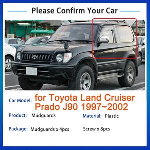 एक्सेसरीज मैडगार्ड फेंडर कीचड़ फ्लैप गार्ड कार फेंडर मडफलैप टोयोटा लैंड क्रूजर j90 lc90 3 डोर 1997-2002 fj90 - Product Image 3