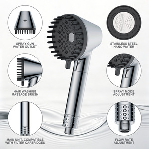 <span class=keywords><strong>Doccetta</strong></span> Portatile Americana ad Alta Pressione con Filtrazione e Massaggio, Multifunzionale e a <span class=keywords><strong>Risparmio</strong></span> <span class=keywords><strong>Idrico</strong></span> per Bagno - Product Image 2