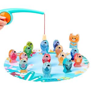 <span class=keywords><strong>Juego</strong></span> de Pesca de Gato Pequeño Clásico y Popular de Alta Calidad, <span class=keywords><strong>Juego</strong></span> de Emparejar, Juguetes Educativos de Madera para Apilar y Aprender Matemáticas - Product Image 1