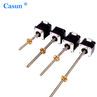 CASUN Nema 17 42 T8 Sekrup Bola Motor Stepper 230/300/400/500Mm Timah Murah Motor Stepper