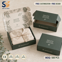 Boîte à vêtements personnalisée en carton ondulé, emballage couleur, faible MOQ, livraison rapide, vente en gros