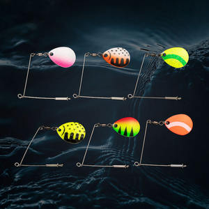 360 ° Rotation Spinner Lame Bras De Pêche Leurre Accessoires DIY Spinnerbait Pièces Lames Réfléchissantes En Fer Blanc #3 Colorado Lame - Product Image 2