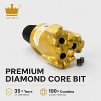 Foret PDC en acier forgé de 3 7/8, 4 3/4, 5 7/8, 6 pouces avec filetage API 2-3/8 pour l'exploration minière et le forage HDD