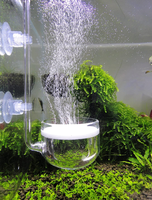Weekewe — diffuseur de CO2 en verre taille L pour Aquarium, objet en verre, pour réservoir de poissons planifiés