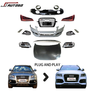Kit carrosserie pour <span class=keywords><strong>Audi</strong></span> <span class=keywords><strong>Q5</strong></span> 08-12 Mise à niveau vers 13 RSQ5 Pare-chocs avant Grille Diffuseur arrière Tuyau Feux arrière Phare Capot - Product Image 1