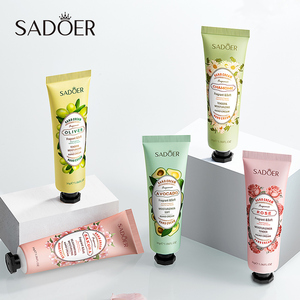 SADOER Crème pour les mains blanchissante en coffret, marque privée OEM ODM, à la rose, aux olives et aux fruits, hydratante - Product Image 1