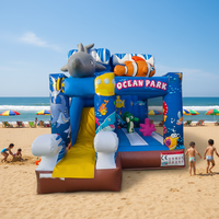 Château gonflable écologique en PVC Yuedong avec toboggan 4x3m, capacité 500kg, pour centres de jeux et fêtes commerciales
