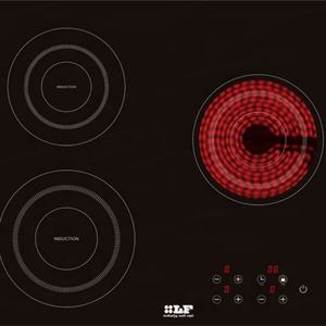 Appareils de cuisson : Cuisinière hybride à induction et infrarouge à 3 foyers, encastrable et portable - Product Image 2