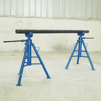 Support de déroulement de câble de grande capacité hydraulique vertical de 10 tonnes à 15 tonnes pour la pose de câbles lourds