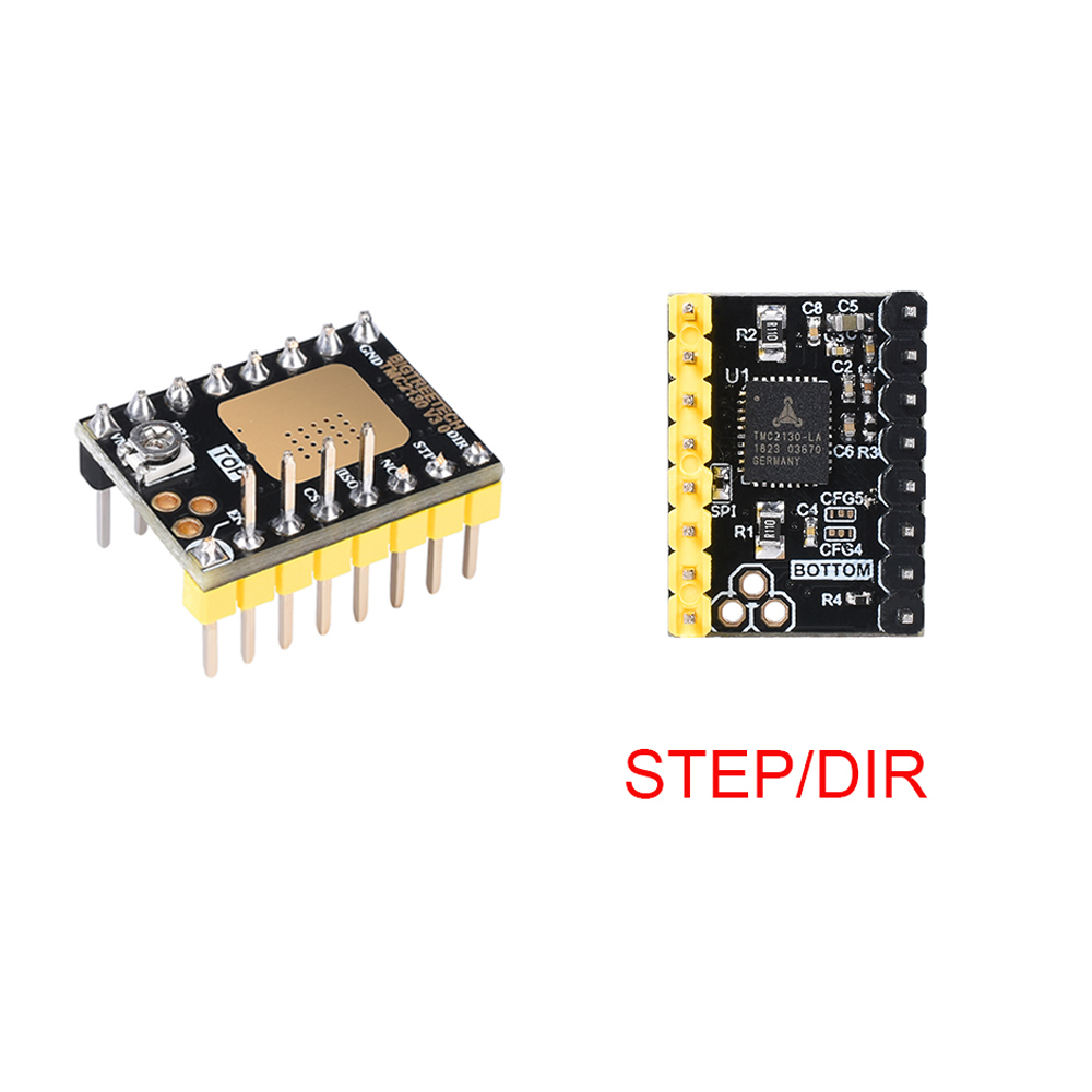 QWORK® 5PCS TMC2208 V1.2 Schrittmotortreiber 3D-Drucker, mit Kühlkörper