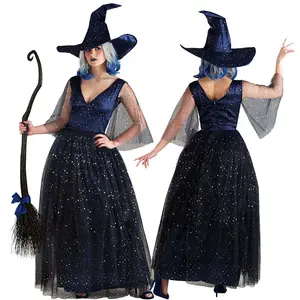 2022 New Women Devil Costume Mesh Halloween Witch Costume Cosplay