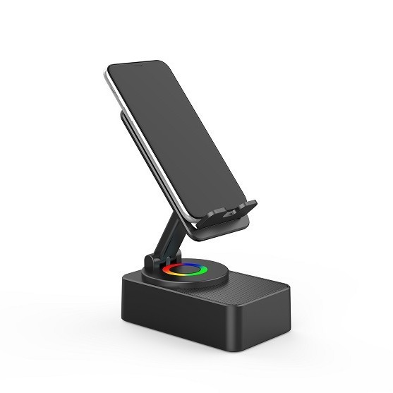 Smart Wireless for Speaker 360 Degree Rotating Desktop Stand with 4-in-1 Charging Tablet Phone Holder Blue Color