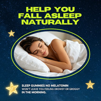 Gummies Sommeil Apaisantes Sans Sucre Multi-Plantes OEM/ODM pour Adultes Overlookées par le Stress au Bureau – Soulagement du Stress Nocturne et Routine Bien-être au Coucher