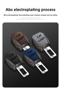 Rallonge universelle de ceinture de sécurité de voiture, boucle personnalisée en cuir grainé électroplaqué, extension de ceinture de sécurité pour <span class=keywords><strong>BMW</strong></span>, Benz, Audi, Toyota, Honda - Product Image 2