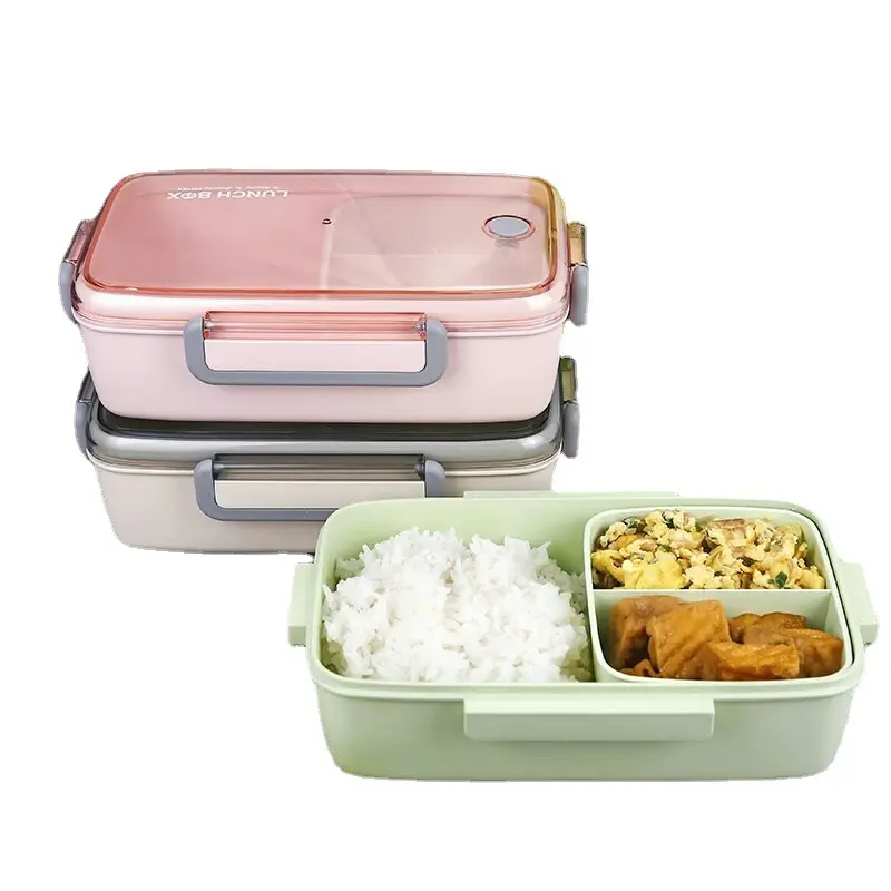 휴대용 점심 플라스틱 음식 콘테이너 픽크닉 야영 마이크로파 부엌 식기 신비한 저장 상자