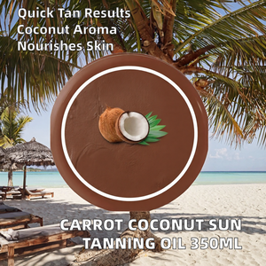 Crème solaire vegan à la carotte OEM <span class=keywords><strong>avec</strong></span> SPF <span class=keywords><strong>50</strong></span> et parfum longue durée Tan-Coconut 350ml pour le corps - Product Image 2