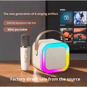 Barra de Sonido de Juguete para Niños K12, Altavoz de Karaoke Portátil Inalámbrico para Exteriores, Mini Altavoz Inteligente, Juguetes para Niños, Set de KTV Familiar con Micrófono - Product Image 3