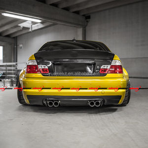 Cubierta de Maletero Trasera de Fibra de Carbono Estilo CSL Negra de Alta Calidad para <span class=keywords><strong>BMW</strong></span> Serie 3 <span class=keywords><strong>E46</strong></span> M3 1999-2004, con Adhesivo 3M - Product Image 6