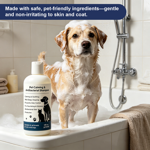 Pet Calming & <b>Antibacterial</b> <b>Shampoo</b> for Cats & <b>Dogs</b> | Mild Deep Cleaning, Odor Control, Fur Nourishing, Skin Protection, 16 fl o - Product Image 4