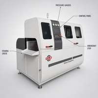 Centre d'usinage CNC automatique en aluminium et acier inoxydable avec système hydraulique, mini tour pour la découpe de l'aluminium
