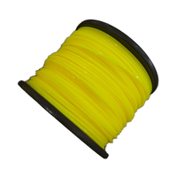 Fil de coupe en nylon jaune rond de 2,7 mm pour débroussailleuses à essence, pièces et accessoires de tondeuses à gazon