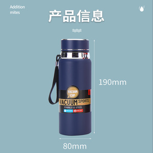 Botella termo térmica digital inteligente, taza, tetera aislada de acero inoxidable, vaso, tetera, 1L, botellas de agua al vacío deportivas, frasco - Product Image 4