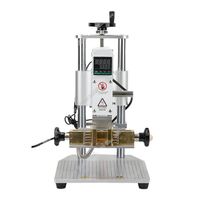 Nouvelle machine de marquage à chaud électrique manuelle pour le gaufrage de logos sur cuir PU, tissu et patchs de vêtements, température réglable