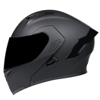 Casque de moto modulaire intégral pour homme et femme, avec visière double, Bluetooth intégré, pour la conduite hivernale