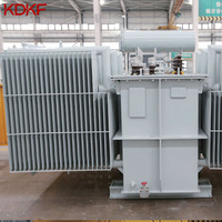 Transformateur monophasé immergé dans l'huile à trois phases S11/S13/S18 à deux bobines, 35 kVA-1000 kVA, 50/60 Hz, sortie 220 V