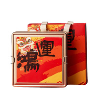 Boîte en métal carrée personnalisable RTS 240*240*68mm pour gâteaux, collations, fruits secs, noix, souvenirs, emballage cadeau vide
