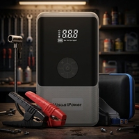 tuoyue OEM&ODM 4-IN-1 Portable 12V Lithium Battery Booster Jump Starter 6000mAh Power Bank Kompresor Udara Pompa Udara untuk Truk