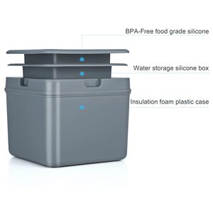 Dễ dàng phát Hành Hiện Đại Whisky thiết kế nhựa Silicone Kem vuông khối <span class=keywords><strong>container</strong></span> các nhà sản xuất Silicone rõ ràng <span class=keywords><strong>Ice</strong></span> Cube khuôn xô hộp - Product Image 2