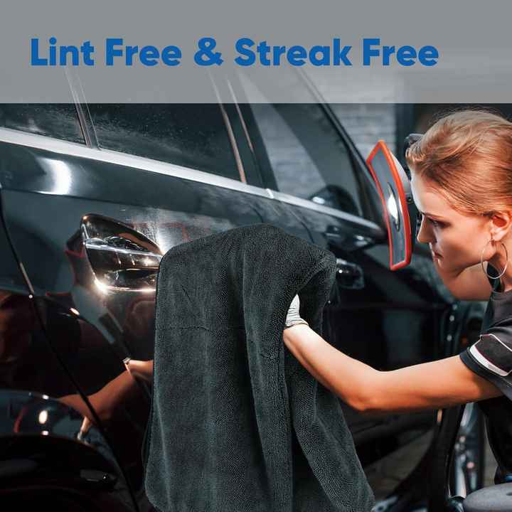 HOMEXCEL 36\" X 24\" Ultra Absorbent Microfiber Car Drying Towel 1200GSM Streak-Free Cloth for Cars Trucks SUVs RVs Motorcycles