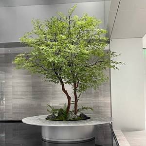 人造枫树、绿色植物、室内盆栽装饰、假树、仿生植物、从地板到天花板的景观美化 - Product Image 2