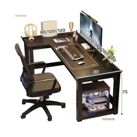 Bureau d'angle double style nordique pour ordinateur, mobilier de bureau à domicile et de gaming, vente en gros, fabricant OEM ODM personnalisé