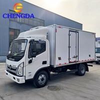 Camion frigorifique Foton, type de carburant diesel, caisse frigorifique en fibre de verre, camion frigorifique